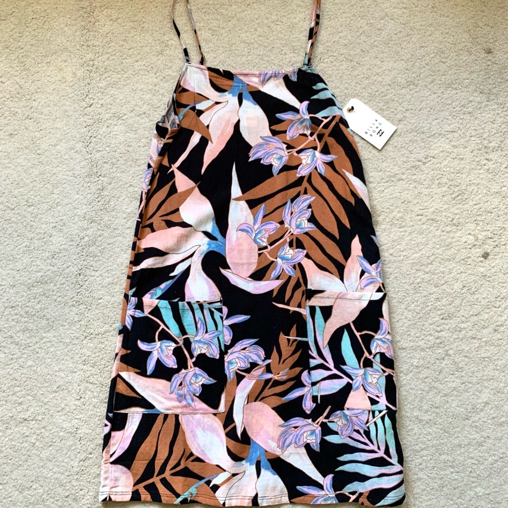 NWT/ Billabong Strap Dress with pockets, size XS, Hawaii